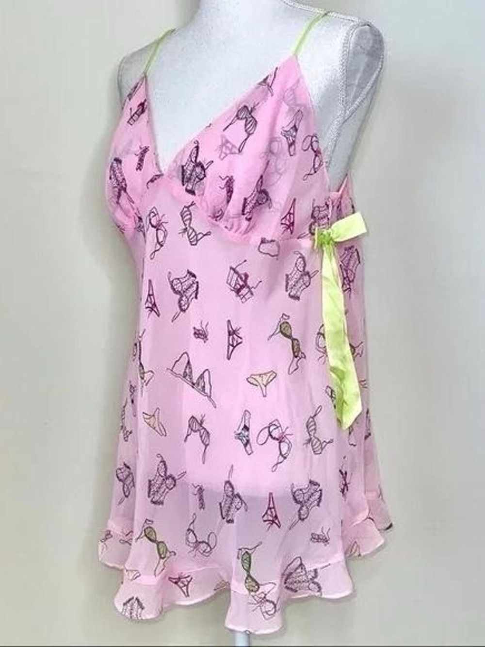 rare vintage y2k la senza international lingerie slip dress 👙🎀